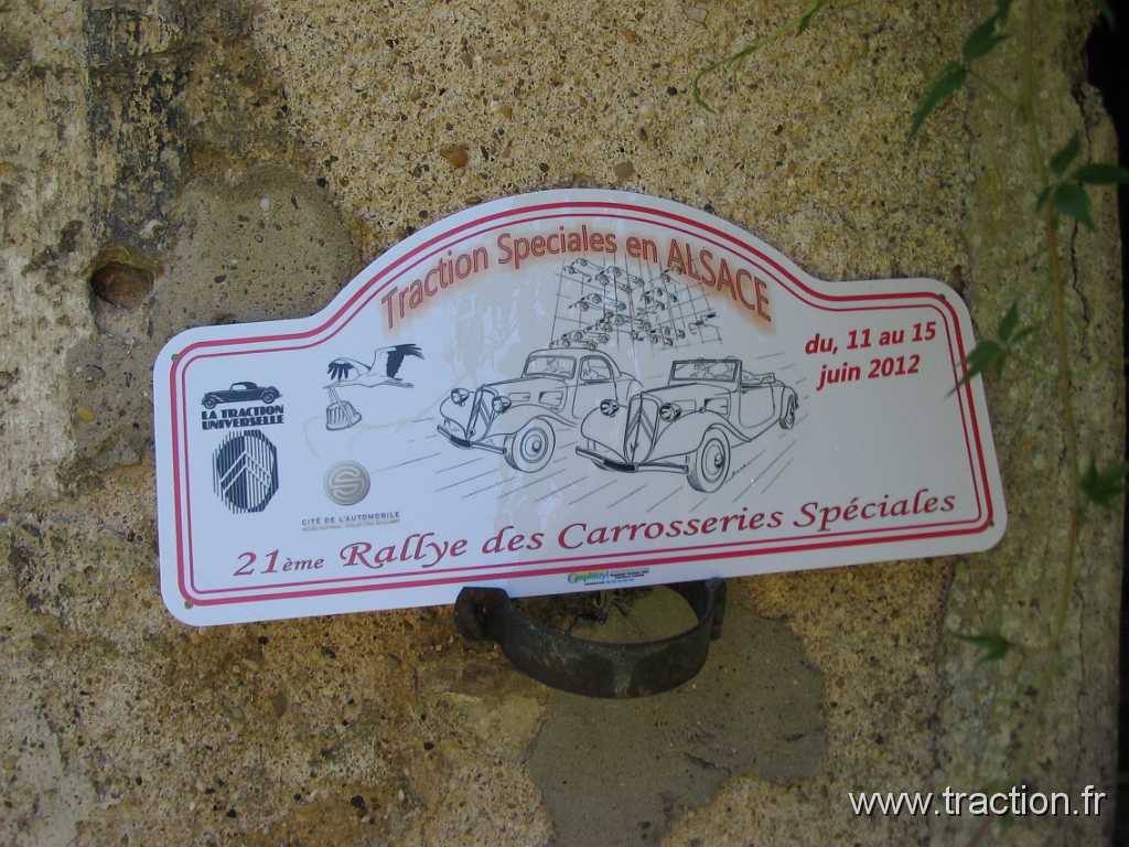 IMG_4499.JPG - 2012/06/16 - 21ème Rallye des Traction CCCS - Moulin de Bas-Walheim - La plaque rallye