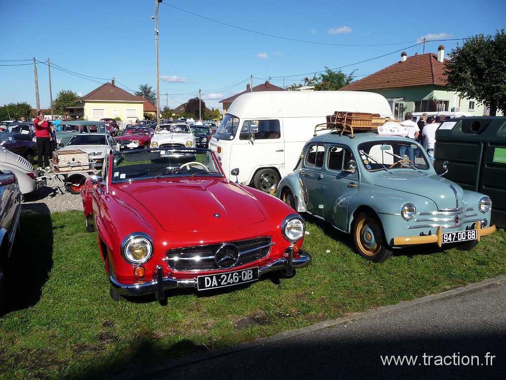 2015_Rustenhart_II_164.JPG - 35ème Randonnée Internationale des Vendanges à Rustenhart, Mercedes 190 SL et Renault 4cv